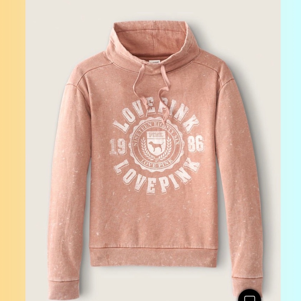 VS PINK EVERYDAY LOUNGE COWL NECK PULL OVER NEW